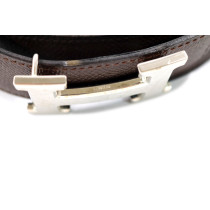 Hermes Cintura Pelle Marrone e Nera