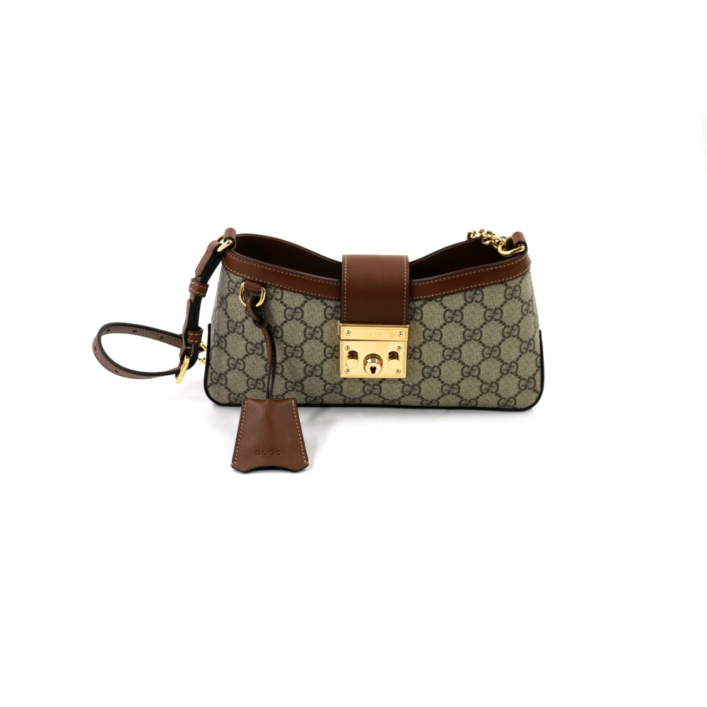 Gucci Padlock Mini GG Supreme Beige