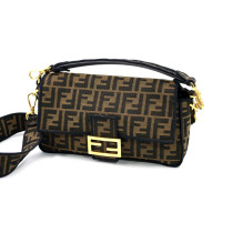Fendi Baguette Jacquard Marrone