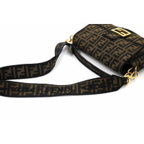 Fendi Baguette Jacquard Marrone