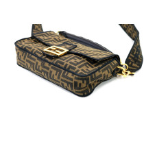 Fendi Baguette Jacquard Marrone