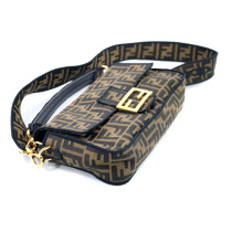 Fendi Baguette Jacquard Marrone