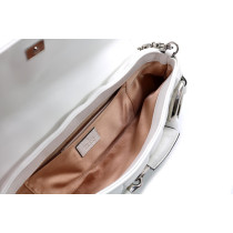 Gucci Horsebit Chain Pelle Bianca