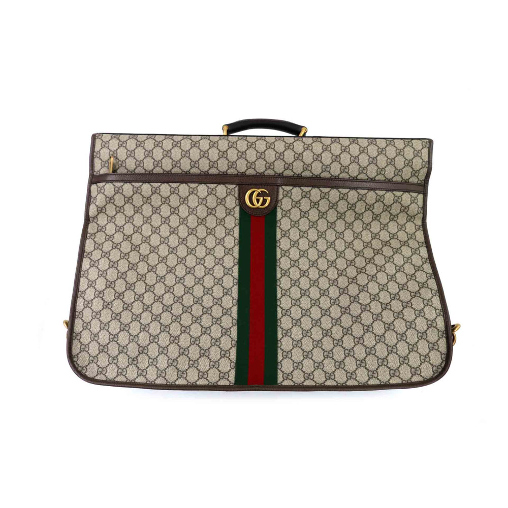 Gucci Porta Abiti Savoy Garment Bag GG  Supreme Beige