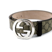 Gucci Cintura Interlocking GG Supreme Beige