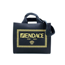 copie de Fendace Shopping La Medusa Tote Bag Tessuto Nero