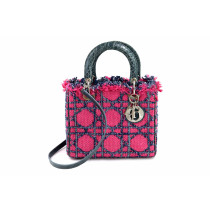 Dior Lady Media Tweed e Denim Fucsia e Azzurro