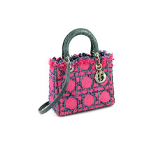 Dior Lady Media Tweed e Denim Fucsia e Azzurro