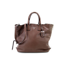 Prada Shopping Pelle Marrone