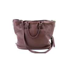 Prada Shopping Pelle Marrone