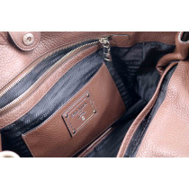 Prada Shopping Pelle Marrone