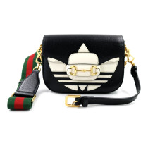 Gucci Per Adidas Horsebit Pelle Nera