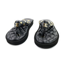 Chanel Infradito Pelle Nera