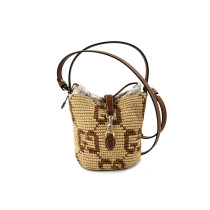 Gucci Secchiello Rafia Beige