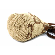 Gucci Secchiello Rafia Beige