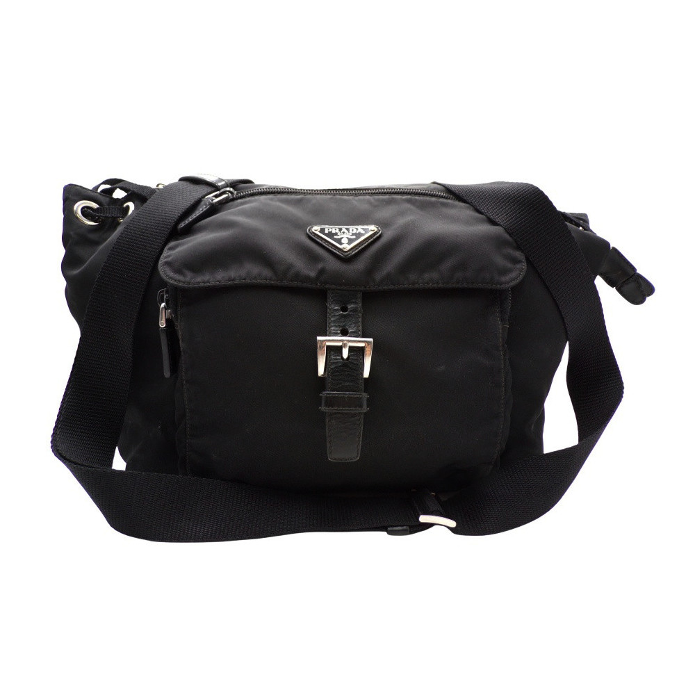 Prada Tracolla Tessuto City Nero