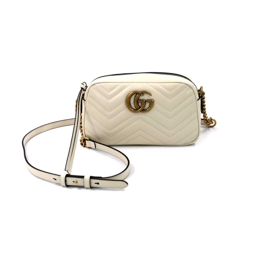 Gucci Camera Bag Pelle Bianca