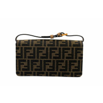 Fendi Woc Tube Tessuto Jacquard Marrone
