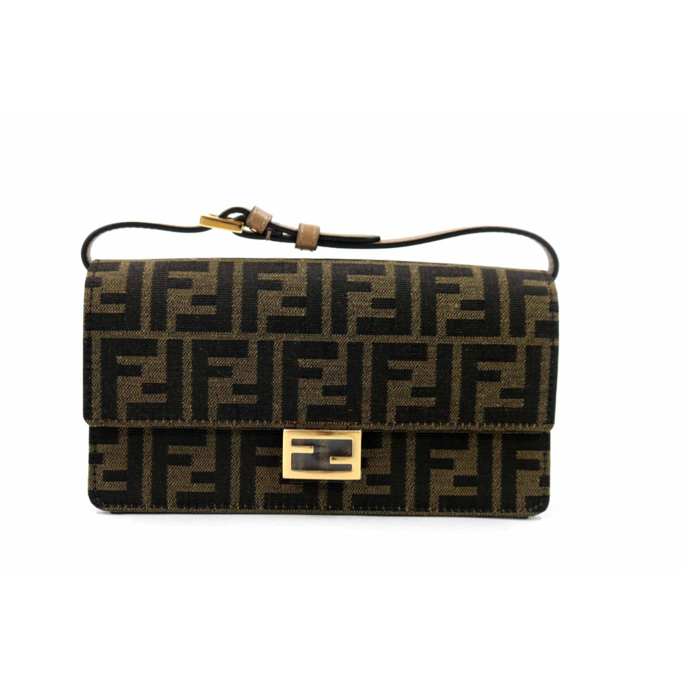 Fendi Woc Tube Tessuto Jacquard Marrone