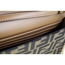 Fendi Woc Tube Tessuto Jacquard Marrone