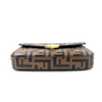 Fendi Wallet on Chain FF Diamonds Pelle Marrone