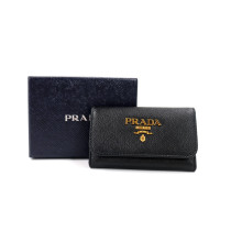 Prada Portachiavi Pelle Saffiano Nera