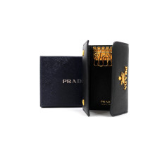 Prada Portachiavi Pelle Saffiano Nera