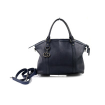 Gucci Charm Dome Pelle Blu Indaco
