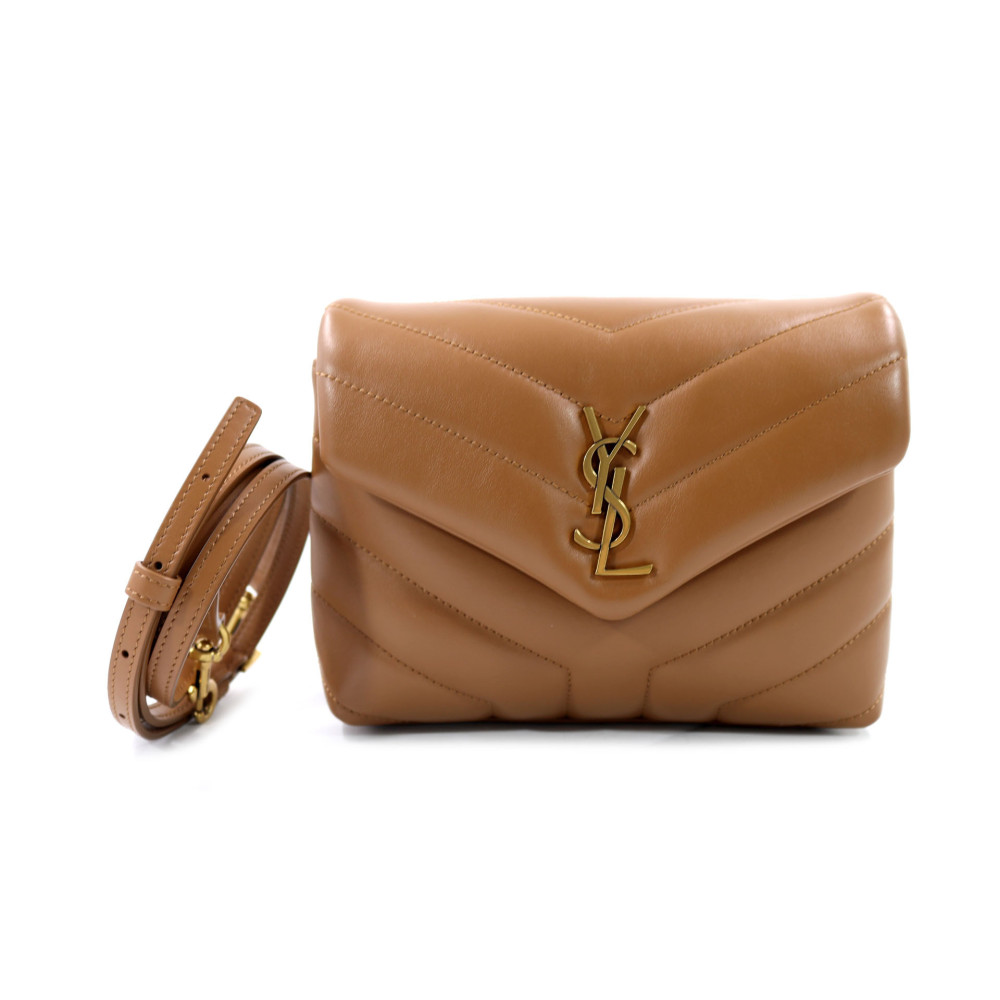 Saint Laurent Lou Lou Pelle Marrone