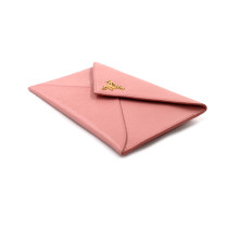 Prada Portafoglio Pochette Pelle Saffiano Rosa