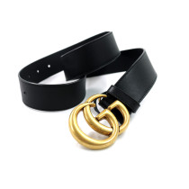 Gucci Cintura Marmont Pelle Nera