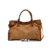 Balenciaga City M Suede Marrone