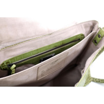 Zanellato Postina Pelle Stampa Cocco Verde