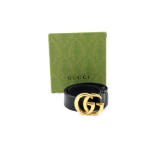Gucci Cintura Marmont Pelle Nera