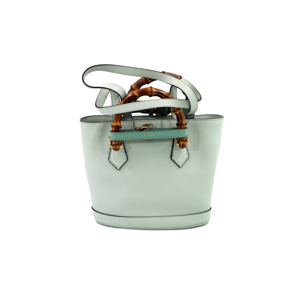 Gucci Bamboo Pelle Azzurra