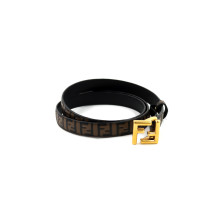 Fendi Cintura Pelle Nera e Marrone