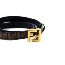 Fendi Cintura Pelle Nera e Marrone