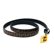 Fendi Cintura Pelle Nera e Marrone