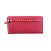 Prada Portafoglio Pelle Saffiano Fucsia
