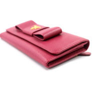 Prada Portafoglio Pelle Saffiano Fucsia