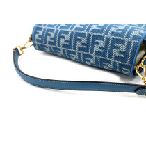 Fendi Baguette Tessuto Blu