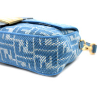 Fendi Baguette Tessuto Blu