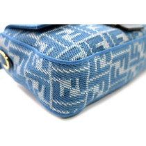 Fendi Baguette Tessuto Blu