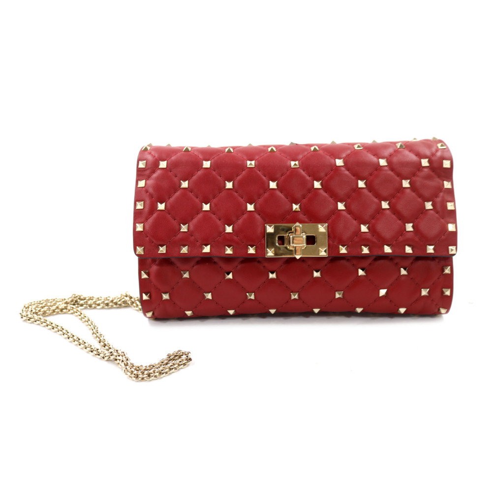 Valentino Spike Pelle Rossa