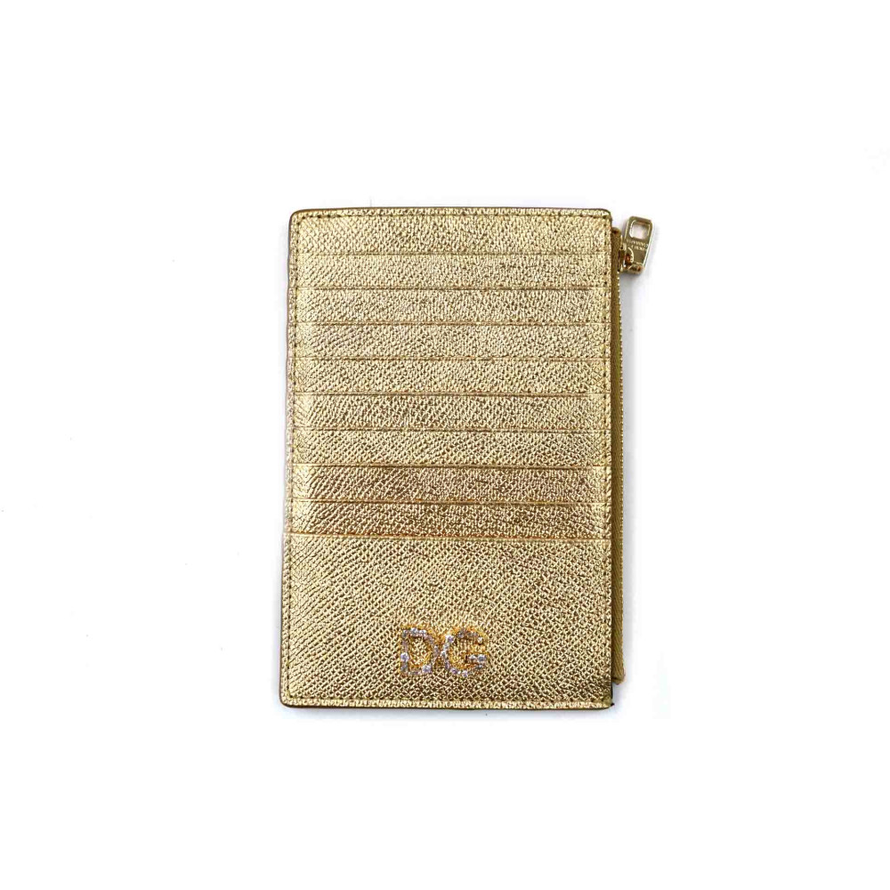 Dolce & Gabbana Portafoglio Pelle Oro