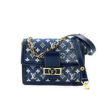 Louis Vuitton Dauphine MM Tessuto Blu
