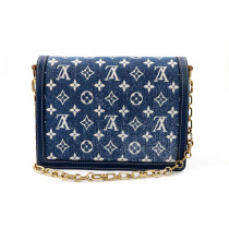 Louis Vuitton Dauphine MM Tessuto Blu