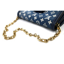 Louis Vuitton Dauphine MM Tessuto Blu