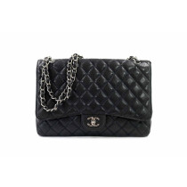 Chanel 11.12 Maxi Jumbo Pelle Nera