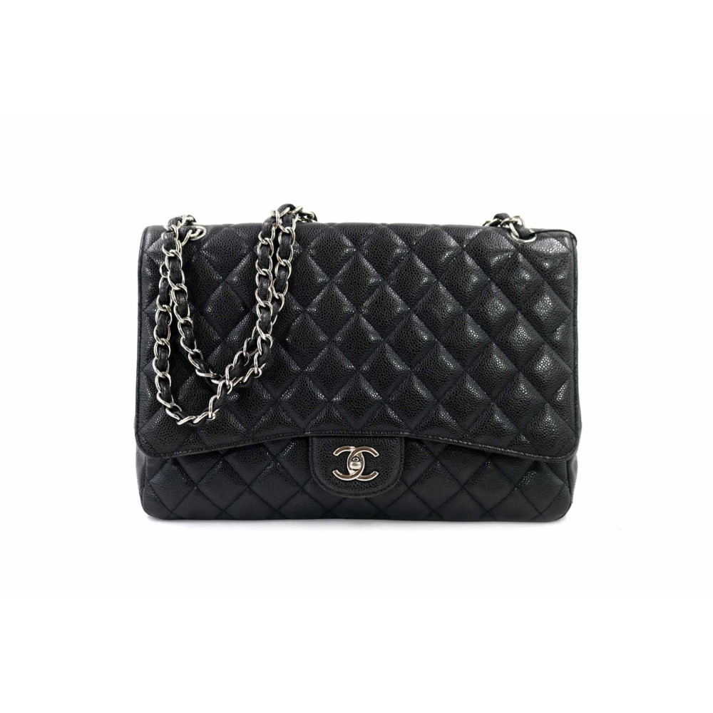 Chanel 11.12 Maxi Jumbo Pelle Nera